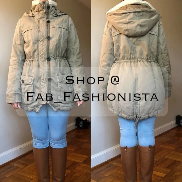 Abercrombie & Fitch Sherpa fleece Parka - Picture 9 of 9